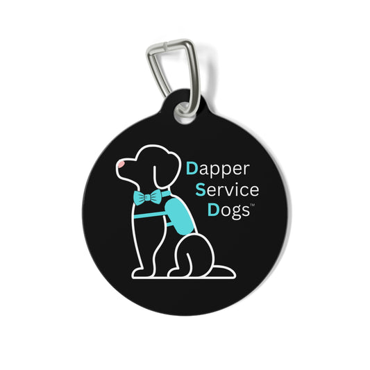 Dapper Service Dog Pet Tag - Stylish Dog ID Tag for Service Animals