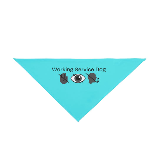 Service Dog Pet Bandana - Working Service Dog Design for Training and Awareness